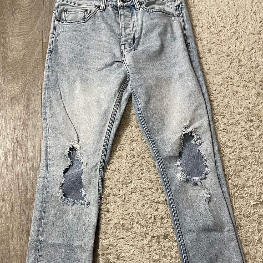 Blue Ksubi denim ripped skinny